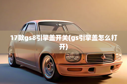 17款gs8引擎盖开关(gs引擎盖怎么打开)