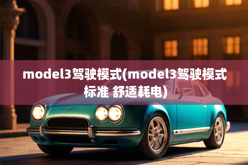 model3驾驶模式(model3驾驶模式 标准 舒适耗电)